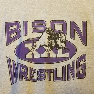 Vintage Bison Wrestling Tshirt